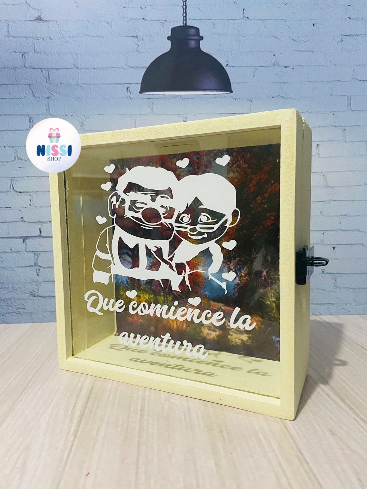 Alcancía con portacandado | Sticker | Fondo | Pintada - Imagen 2