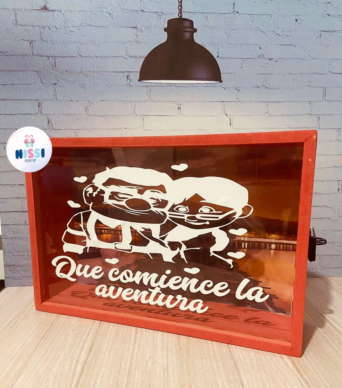 Alcancía con portacandado | Sticker | Fondo | Pintada - Imagen 3
