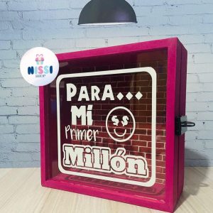 ALCANCÍA CON PORTACANDADO | STICKER | FONDO | PINTADA REF 10