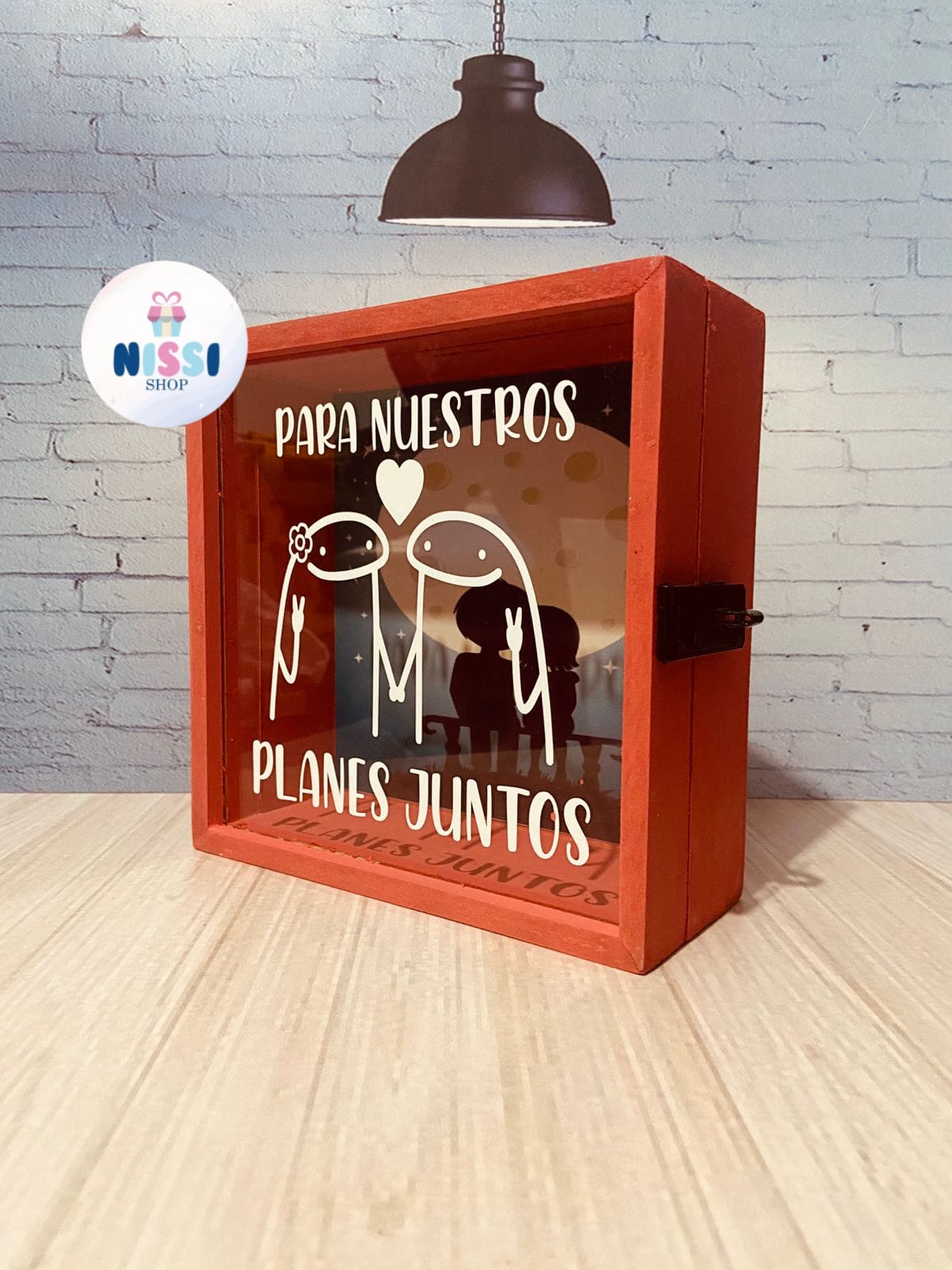 Alcancía con portacandado | Sticker | Fondo | Pintada - Imagen 5
