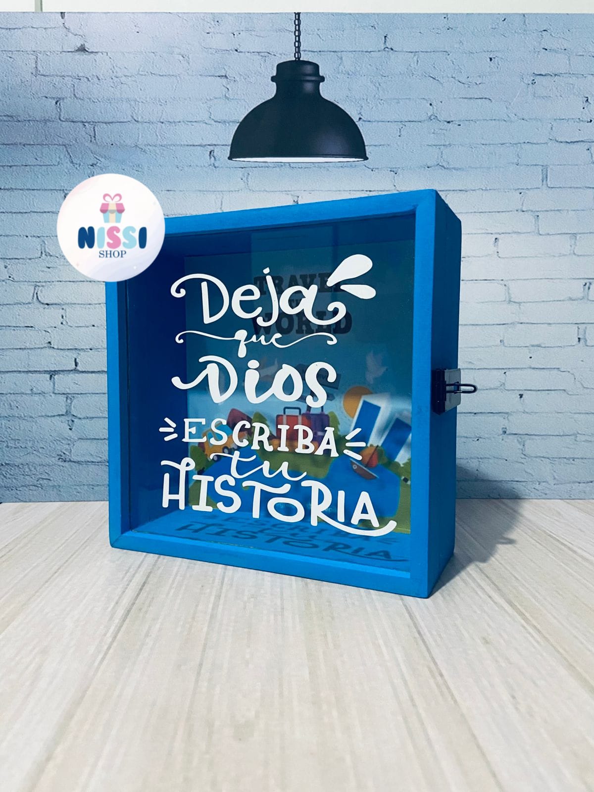 Alcancía con portacandado | Sticker | Fondo | Pintada - Imagen 6