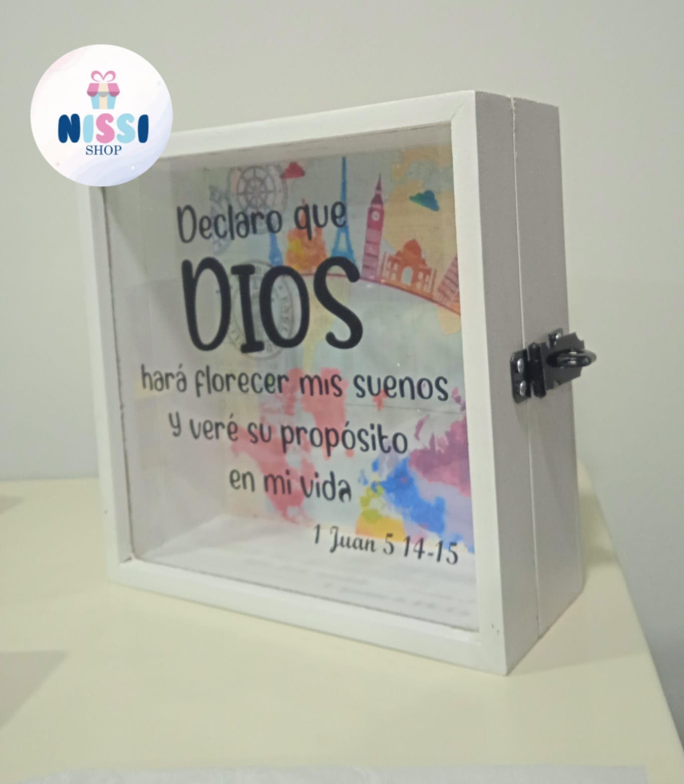 Alcancía con portacandado | Sticker | Fondo | Pintada - Imagen 8