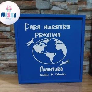 ALCANCÍA TAPA EN MADERA | PINTADA REF 15