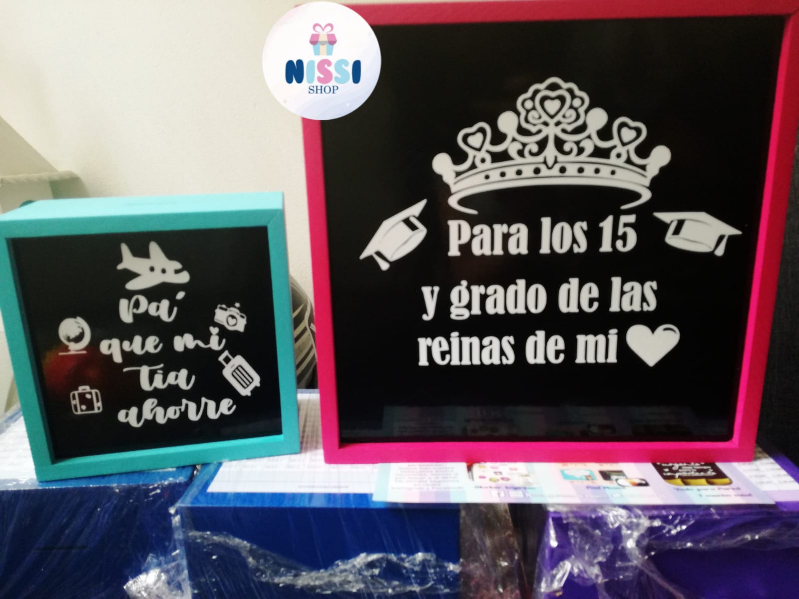 Alcancia vidrio color | Sticker | Pintada - Imagen 4