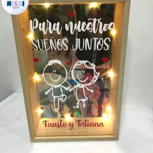 ALCANCÍA LUZ LED | STICKER | FONDO REF 19