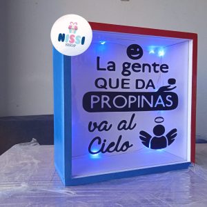ALCANCÍA LUZ LED | STICKER | FONDO | PINTADA REF 20